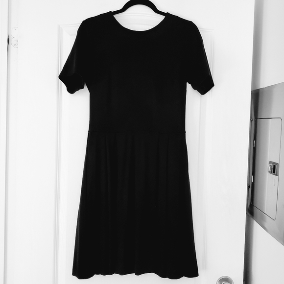 Ann Taylor LOFT Black Fit and Flare Dress - Picture 1 of 5